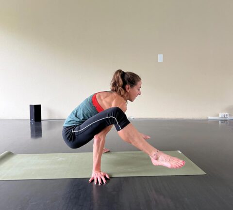 Petra Egger beim Power Yoga